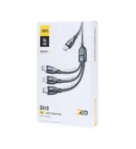 کابل شارژ 1.5 متری فست و PD سه کاره جی بی کیو مدل CA-537 - Image 2
