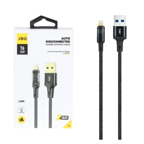 کابل شارژ 1.5 متری فست آیفون جی بی کیو مدل CA-728