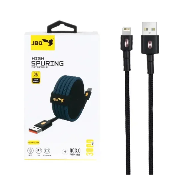 کابل شارژ 3 متری فست آیفون جی بی کیو مدل CA-111