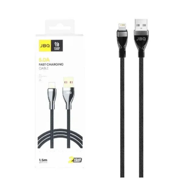 کابل شارژ 1.5 متری فست آیفون جی بی کیو مدل ca-500