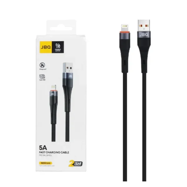 کابل شارژ 1.5 متری فست آیفون جی بی کیو مدل CA-510
