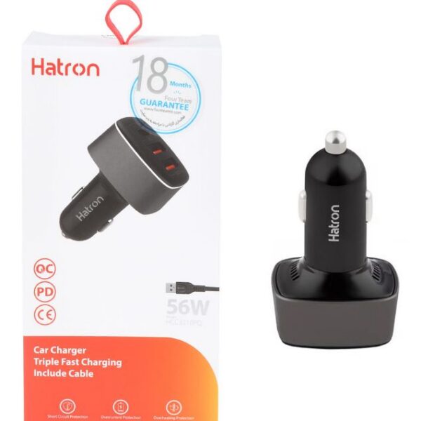 شارژر فندکی هترون مدل HCC3210PQ توان 56 وات