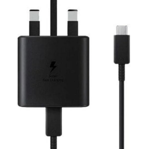 شارژر دیواری سامسونگ 45 وات مدل EP-T4510 با کابل تبدیل USB-C (سه پین)