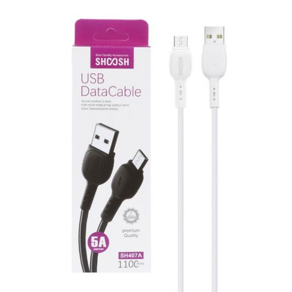 کابل شارژ فست اندروید شوش مدل SH407A طول 1.1 متر
