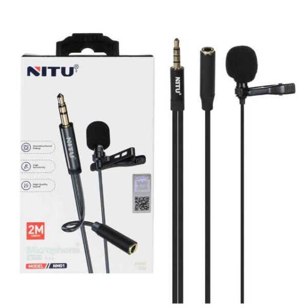 میکروفون یقه ای جک 3.5 میلیمتری نیتو مدل NM01