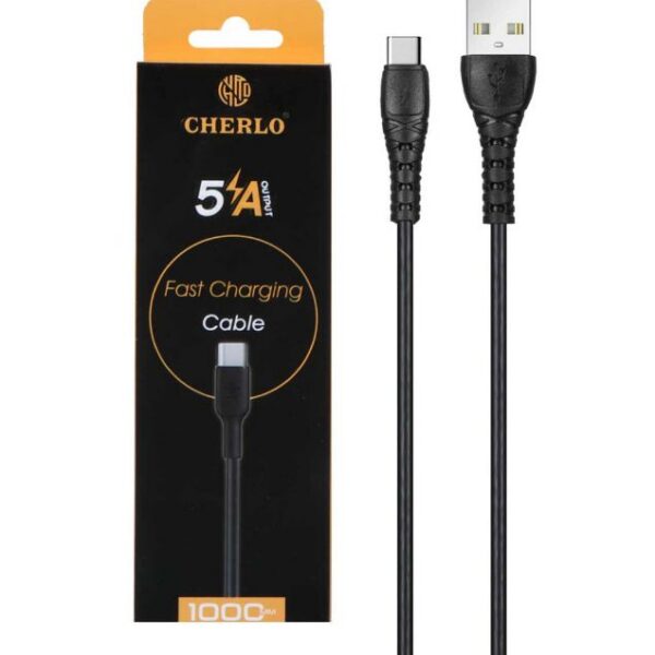 کابل شارژ فست شرلو Type-C مدل CH-TC10