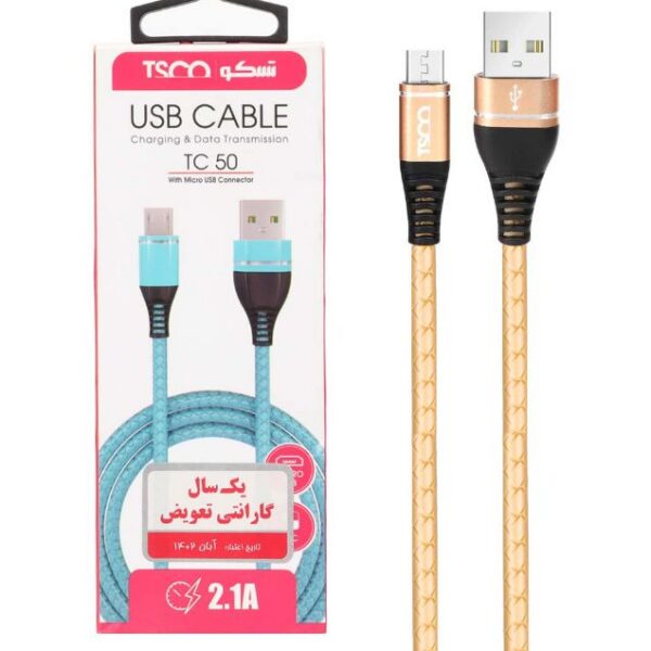 کابل شارژ تسکو اندروید مدل TC 50