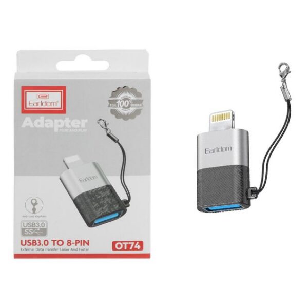 تبدیل USB به Lightning ارلدام مدل ET-OT74
