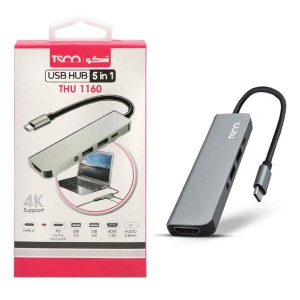 هاب 5 پورت USB-C تسکو مدل 1160