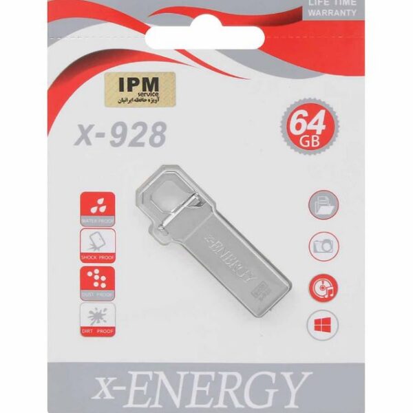 فلش مموری ایکس انرژی مدل X-928 USB2.0 ظرفیت 64 گیگابایت