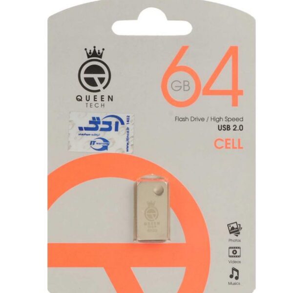 فلش مموری کوئین مدل Cell USB 2.0 ظرفیت 64 گیگابایت