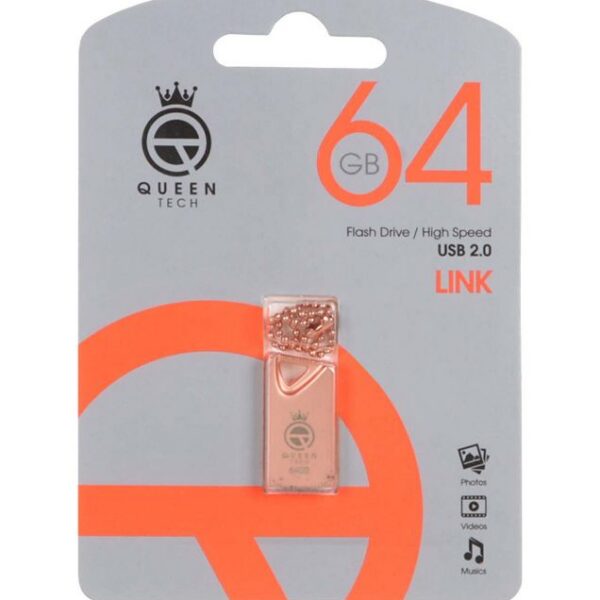 فلش مموری کوئین مدل LINK USB 2.0 ظرفیت 64 گیگابایت