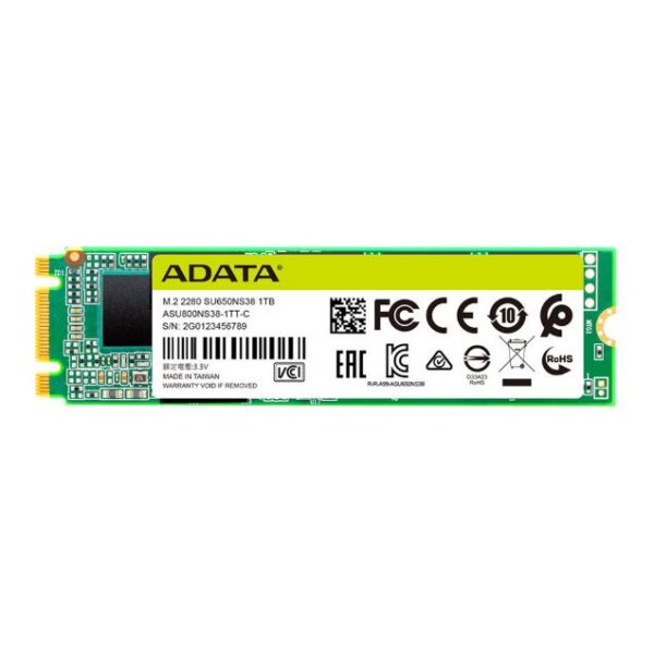 هارد SSD اینترنال ای دیتا مدل SATA M2 2280 SU650 ظرفیت 512 گیگابایت