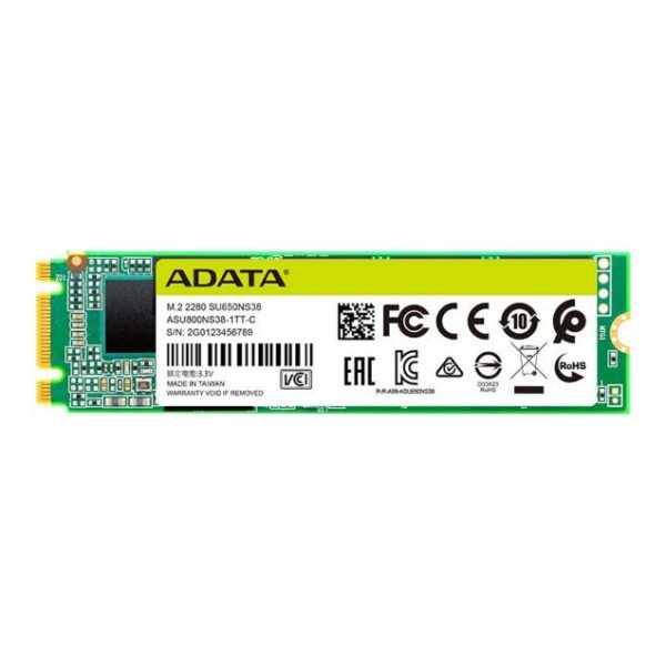 هارد SSD اینترنال ای دیتا مدل SATA M2 2280 SU650 ظرفیت 256 گیگابایت