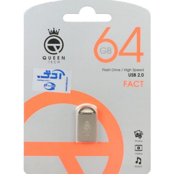 فلش مموری کوئین مدل FACT USB 2.0 ظرفیت 64 گیگابایت