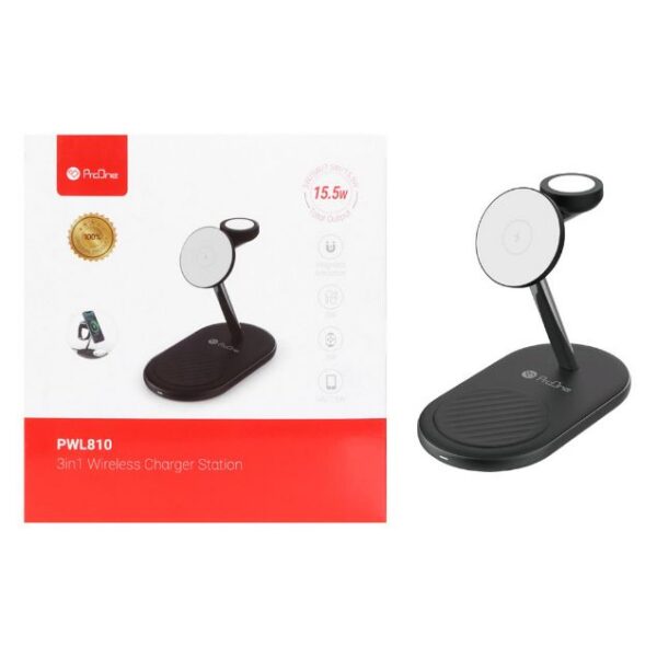 شارژر وایرلس سه کاره پرووان مدل PWL810