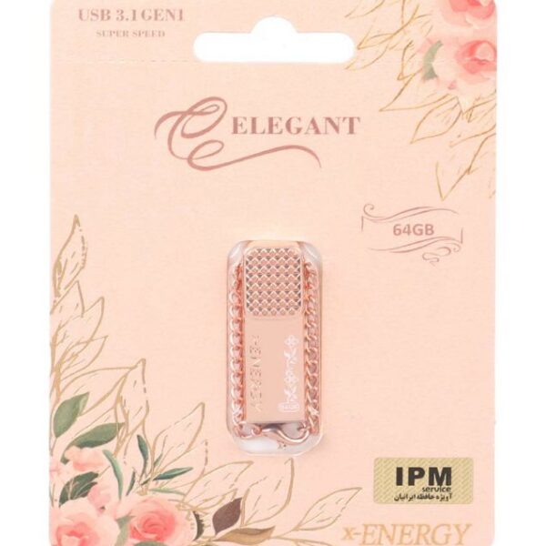 فلش مموری ایکس انرژی مدل ELEGANT USB 3.1 ظرفیت 64 گیگابایت