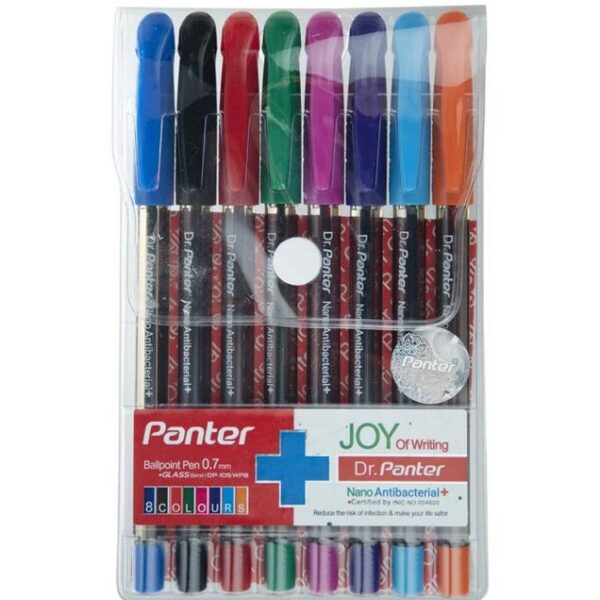 خودکار پنتر مدل نانو آنتی‌ باکتریال کد DP-105 بسته 8 عددی