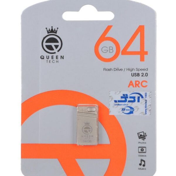 فلش مموری کوئین مدل Arc USB 2.0 ظرفیت 64 گیگابایت