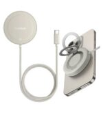 شارژر بی سیم 15Wباسئوس مدل Simple Mini 4 Magnetic Wireless Charging Stand Qi2 - Image 2