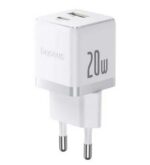 شارژر دیواری 20W باسئوس دو پورت مدل Palm Fast Charger C+U 20W EU - Image 2