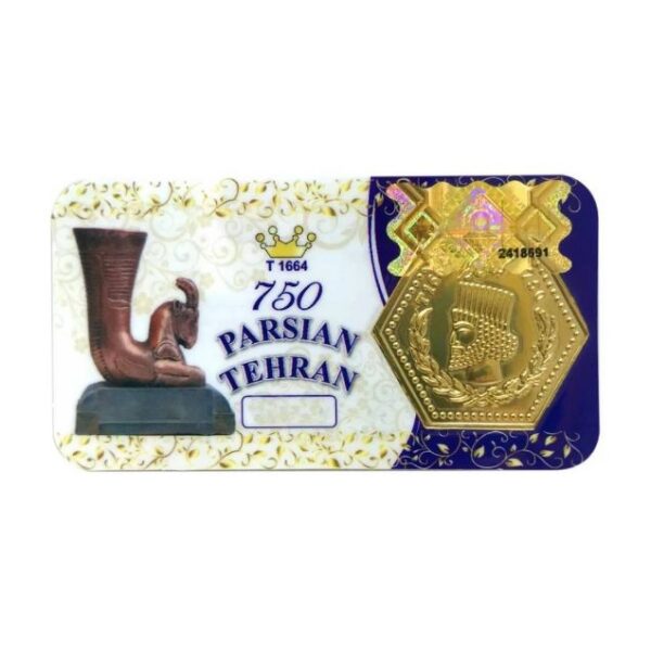 طلا گرمی 18 عیار 0.5 گرمی مدوپد مدل پارسیان تهران کد PA