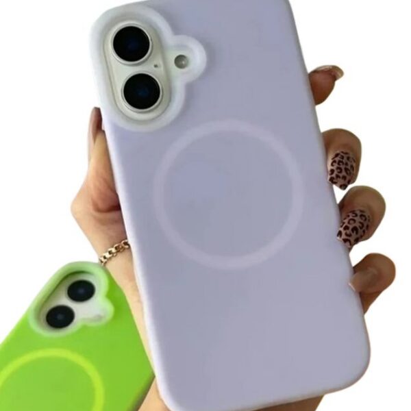 کاور سیلیکونی مگ سیف دار پاستلی برای گوشی آیفون iPhone 16