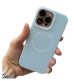 کاور سیلیکونی مگ سیف دار پاستلی برای گوشی iPhone 16 pro