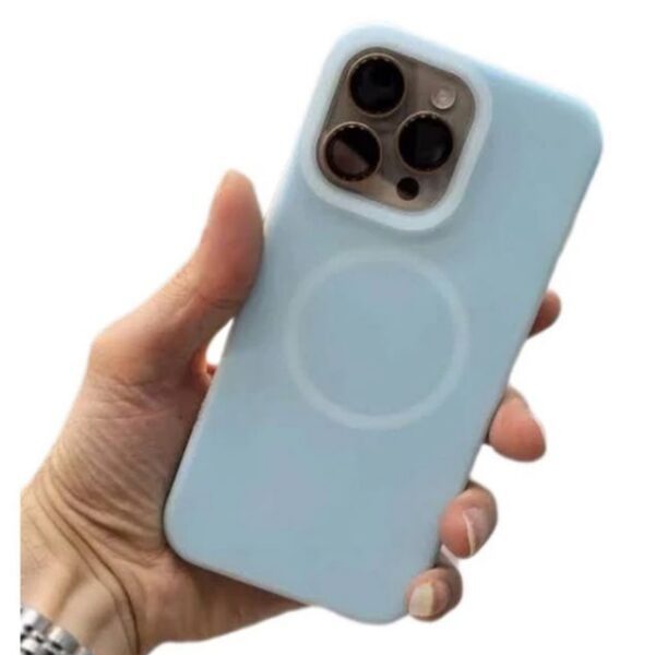 کاور سیلیکونی مگ سیف دار پاستلی برای گوشی iPhone 16 pro