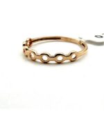انگشتر طلا زنانه 18 عیار طرح نقطه چین 2 - 0.76 گرم - Image 2
