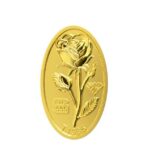 شمش طلا 24 عیار 0.100 گرمی طلای محمد مدل گل رز - Image 2
