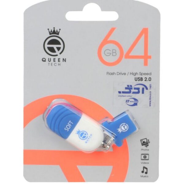 فلش مموری کوئین تک مدل Soft USB 2.0 ظرفیت 64 گیگابایت