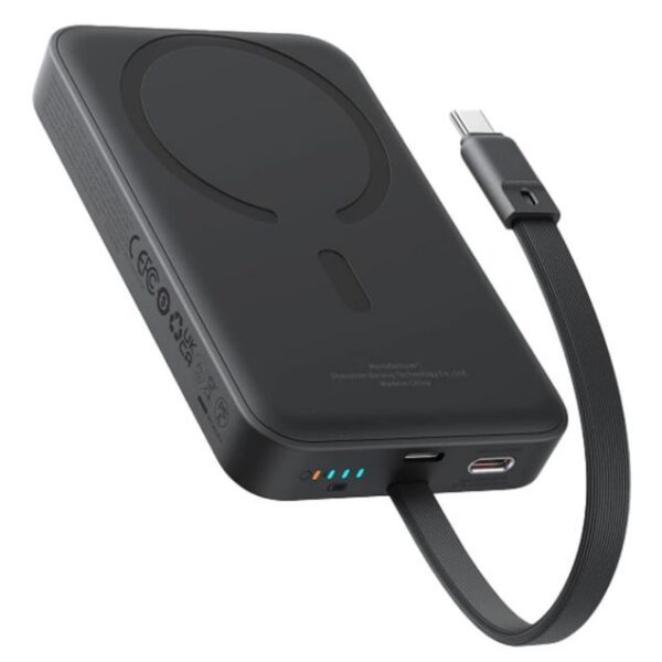 پاوربانک بیسوس مدل Magnetic Mini Wireless P1002210B113 ظرفیت 10000 میلی آمپر ساعت
