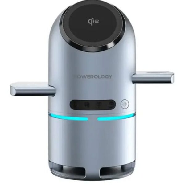 شارژر بی سیم 15W پاورلوژی مدل Qi2 Speaker