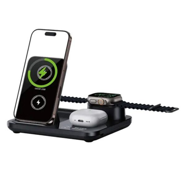 شارژر وایرلس گرین لاین مدل 3 در 1 Multifunctional