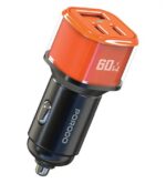 شارژر فندکی 60W فست سه پورت پرودو مدل CCR60W