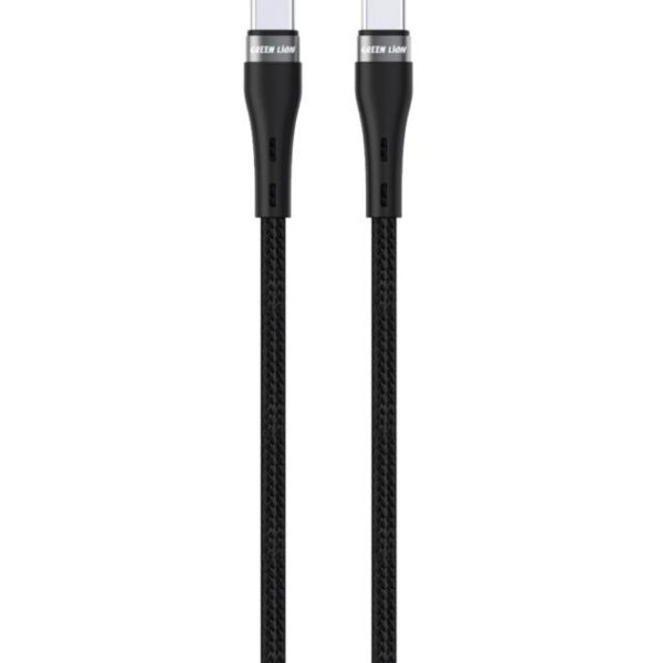 کابل شارژ فست تایپ سی به تایپ سی گرین لاین مدل GNUC2UCBC5BK طول 5 متر