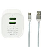 شارژر دیواری الدینیو مدل A201 به همراه کابل شارژ MicroUSB