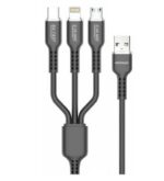 کابل شارژ 3 در 1 آمایا مدل ACD-X30C طول 1.2 متر