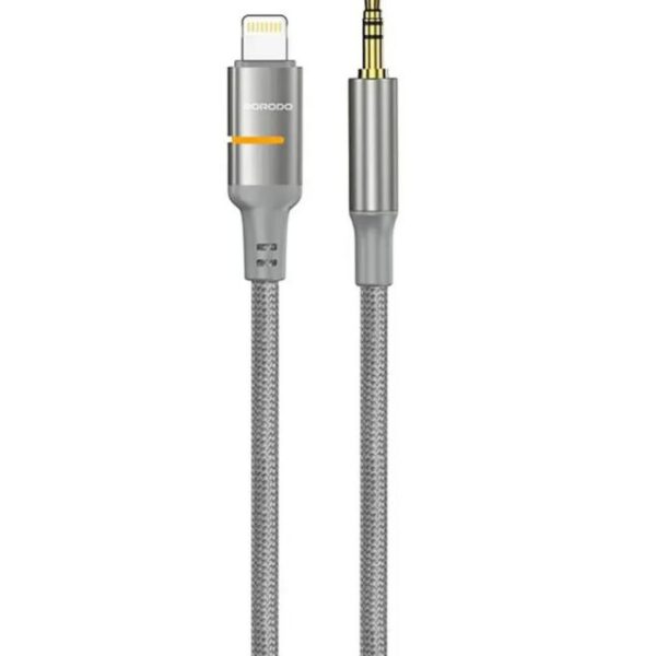 کابل تبدیل Lightning به AUX پرودو مدل PDCBL0029GYL طول 1.2 متر