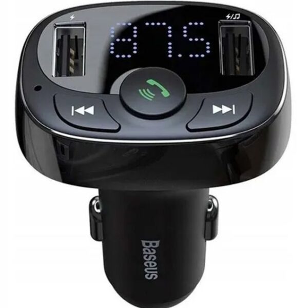 شارژر فندکی بلوتوثی باسئوس مدل T Shaped S-09A