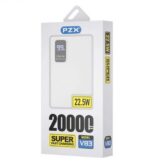 پاوربانک 22.5W پی زد ایکس مدل V83 ظرفیت 20000 میلی آمپر ساعت - Image 3