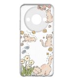 کاور طرح Cat & Flower برای گوشی شیائومی Redmi A3