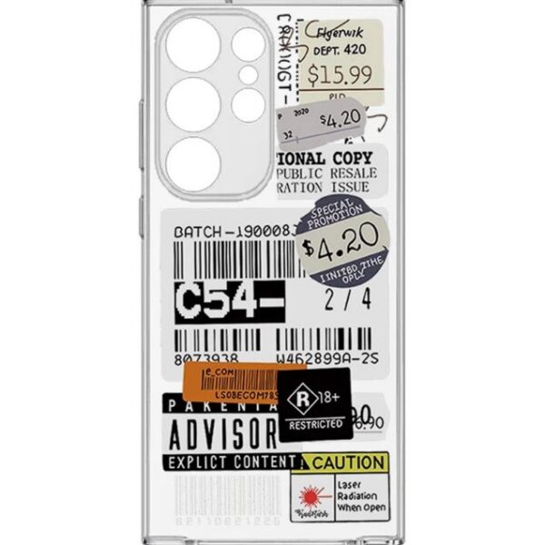 کاور طرح بارکد برای گوشی سامسونگ Galaxy S25 Ultra