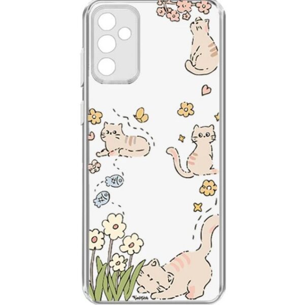 کاور طرح Cat & Flowers برای گوشی سامسونگ Galaxy A13 5G