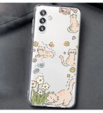 کاور طرح Cat & Flowers برای گوشی سامسونگ Galaxy A13 5G - Image 2