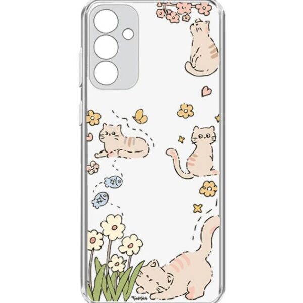 کاور طرح Cat & Flowers برای گوشی سامسونگ Galaxy A35