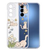 کاور طرح Cat & Flowers برای گوشی سامسونگ Galaxy A35 - Image 2