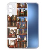کاور طرح Cat & Books برای گوشی سامسونگ Galaxy A35 - Image 2