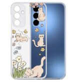 کاور طرح Cat & Flowers برای گوشی سامسونگ Galaxy A55 - Image 2